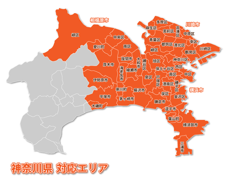 area kanagawa map