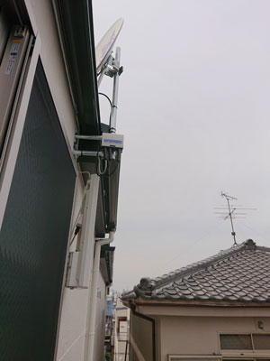 名古屋市南区道徳新町にてテレビアンテナ工事