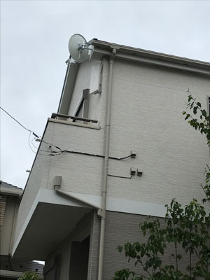 西東京市泉町にてテレビアンテナ工事