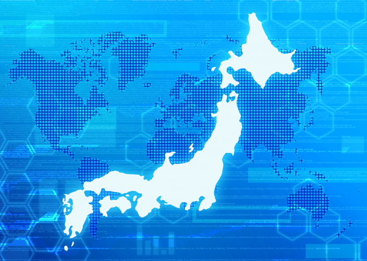 ネットワークと日本地図