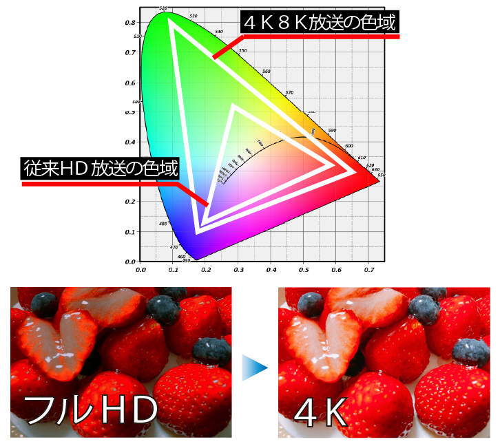 4K8K放送 色彩