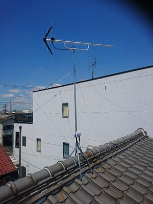 名古屋市港区遠若町にてテレビアンテナ工事