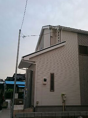 木更津市中島にてテレビアンテナ工事