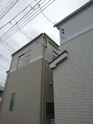 松戸市栗山にてテレビアンテナ工事
