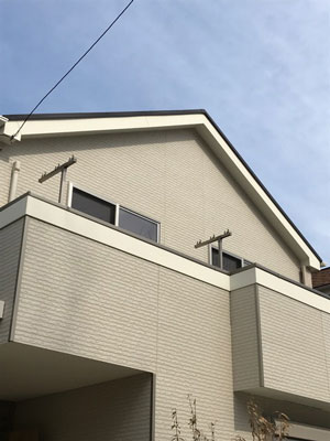 松戸市六高台にてテレビアンテナ工事