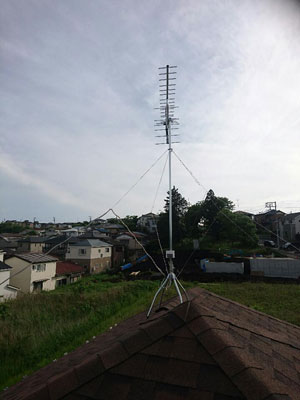 藤沢市西俣野にてテレビアンテナ工事