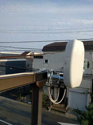 鎌倉市岡本にてテレビアンテナ工事