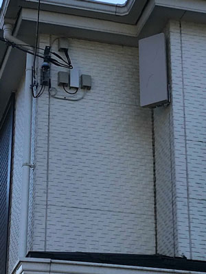 川崎市多摩区栗谷にてテレビアンテナ工事