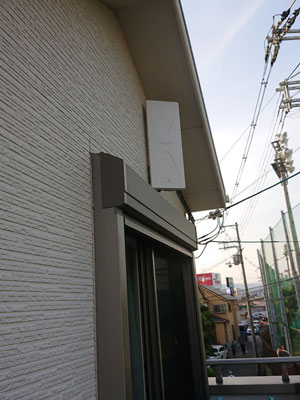 茨木市春日にてテレビアンテナ工事