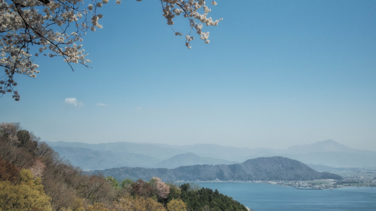 滋賀県琵琶湖の景色