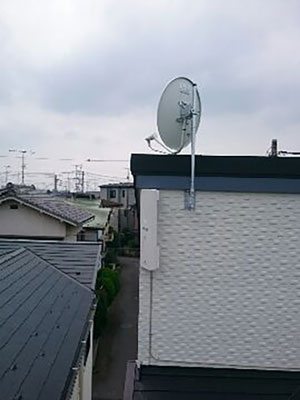 さいたま市浦和区木崎にてテレビアンテナ工事