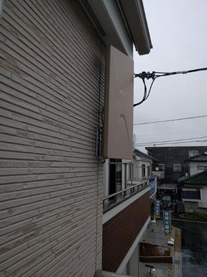 上尾市上町にてテレビアンテナ工事