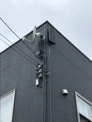 所沢市上安松にてテレビアンテナ工事