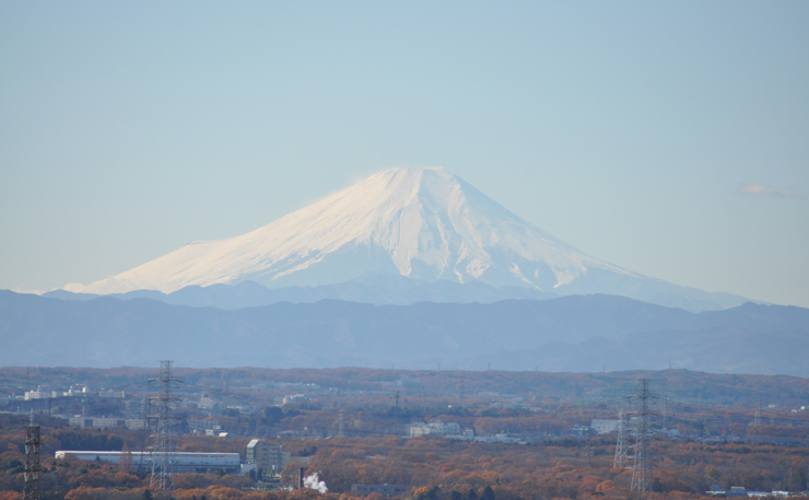 富士見市からみた富士山