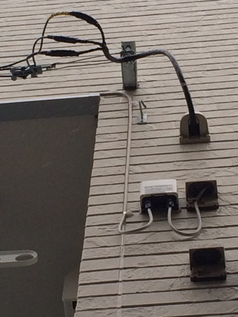 板橋区東新町にてテレビアンテナ工事