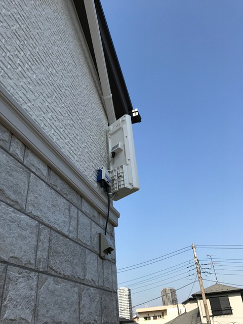 練馬区石神井町にてテレビアンテナ工事