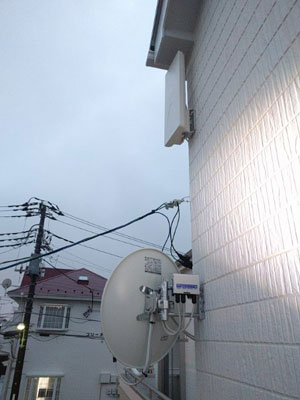 板橋区成増にてテレビアンテナ工事