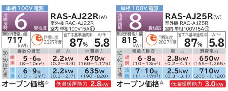 日立6畳用8畳用