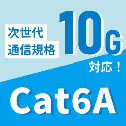 次世代通信規格10G対応！Cat6A