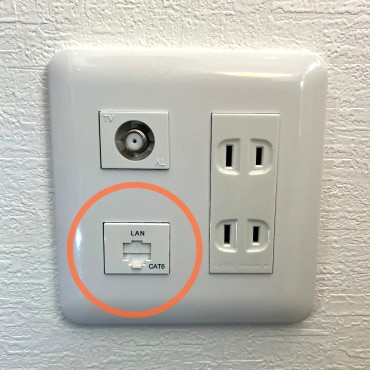 Cat6モジュラージャック設置